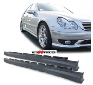 Kit bas de caisse, abs, à peindre, look C32 AMG pour Mercedes C180-320 (W203) 2000-2006 - GO1671262